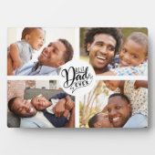 Modern Best Vater Foto Template Fotoplatte (Vorderseite)