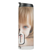 Modern Best Vater Full Foto Vatertag Thermosbecher (Nach rechts gedreht)