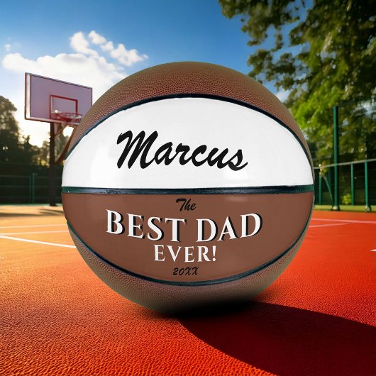 Modern Best Vater je Vatertag Name Basketball