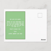 Modern Best Vater jemals Golfer Golf Foto Fathday Postkarte (Rückseite)