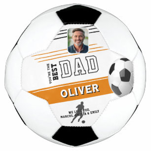 Modern Best Vater Pater Keepake Foto Football Fußball