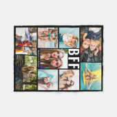 Modern BESTE FREUNDIN Best Friends Foto Collage Na Fleecedecke (Vorderseite (Horizontal))