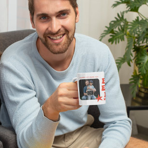 Modern Bester Dad Aller Zeiten Fotocollage Kaffeetasse
