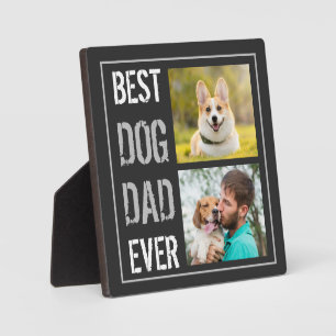 Modern Bester Hundepapa Aller Zeiten 2 Foto Collag Fotoplatte