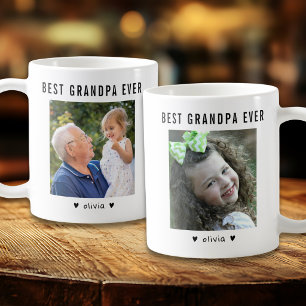 Modern Bester Opa Aller Zeiten 2 Foto Personalized Kaffeetasse