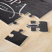 Modern Bester Opa Aller Zeiten Personalisiertes Fo Puzzle (Seite)