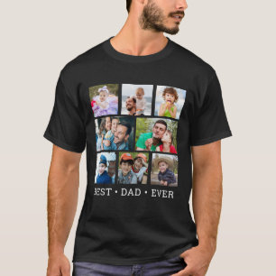 Modern Bester Vater Aller Zeiten 8 Foto-Collage Sc T-Shirt