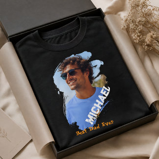 Modern Bester Vater Aller Zeiten Benutzerdefiniert T-Shirt
