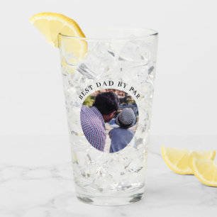 Modern bester Vater per Par Custom Foto Pint Glas