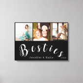 Modern Besties Foto Collage - Custom Canvas Print Leinwanddruck (Vorderseite)