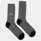 Modern Beton Weiß und Dunkelgrau Socken (Rechts)