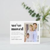 Modern bewegtes Foto Ankündigungspostkarte (Stehend Vorderseite)