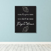 Modern Bibel Zitat Gebet Personalisiert Familienna Leinwanddruck (Insitu (Holzboden))