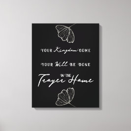 Modern Bibel Zitat Gebet Personalisiert Familienna Leinwanddruck