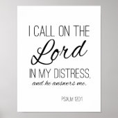 Modern Bible Verse Print Psalm 120:1 Poster (Vorne)