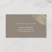 Modern Bio Pampas Natural Gold Visitenkarte (Rückseite)