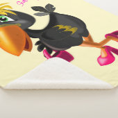 Modern Bird Baby Sherpa Blanket Your Colors Sherpadecke (3/4)