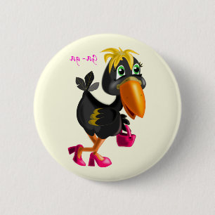 Modern Bird Button Fun - Ihre Farben - Text