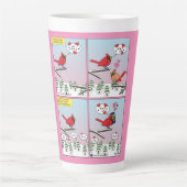 Modern Bird Mating Calls Comic Milchtasse (Vorderseite)