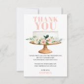 Modern Birthday Cake First Birthday Danke Karte (Vorderseite)