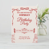 Modern Birthday Card Template Editable & Printable Einladung (Stehend Vorderseite)