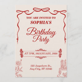 Modern Birthday Card Template Editable & Printable Einladung