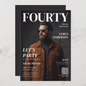 Modern Birthday Custom Magazine Cover Portrait (Vorne/Hinten)