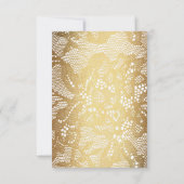 Modern Birthday Einladung Golden Lace Vip (Rückseite)