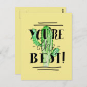 Modern bist du das Beste Postkarte (Vorne/Hinten)