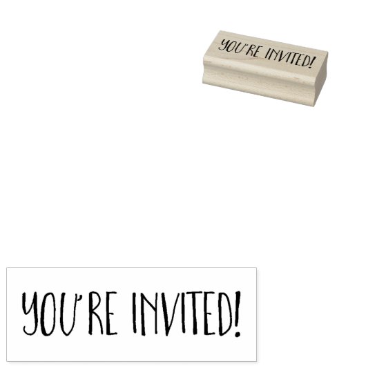 Modern bist du eingeladen! gummistempel (Stempel)