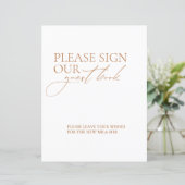Modern Bitte unterschreiben Sie unser Gästebuch We (Stehend Vorderseite)
