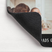 Modern Black 4 Foto Collage für Opa Mousepad (Ecke)