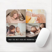 Modern Black 4 Foto Collage für Opa Mousepad (Mit Mouse)