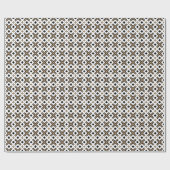 Modern Black and Gold Geometric Plaid Geschenkpapier (Flach)
