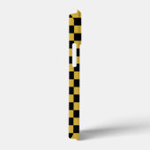 Modern Black and Metallic Gold Square Box Pattern Case-Mate iPhone Hülle (Rückseite / Rechts)