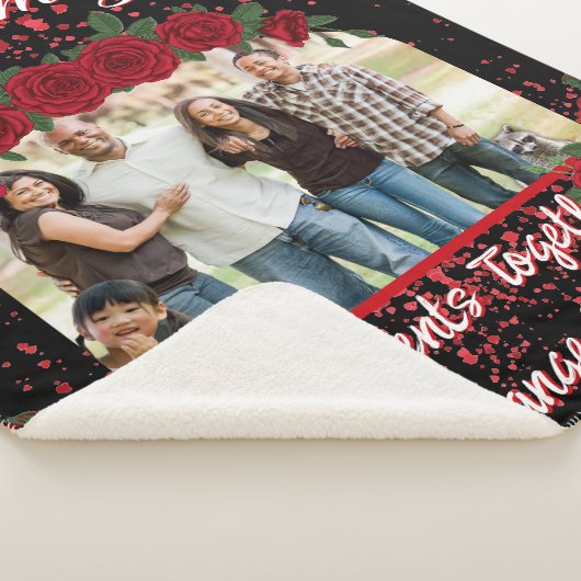 Modern Black and Red Roses Family Photo Typography Sherpadecke (3/4)