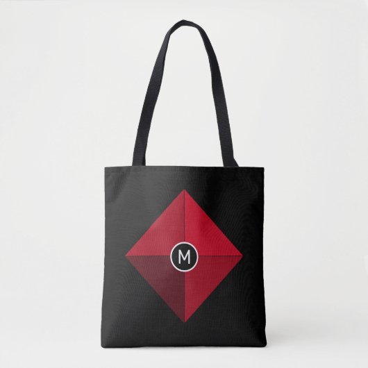 Modern Black and Red Tasche (Vorderseite)