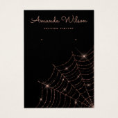 Modern Black and Rose Gold Ohrring Display Card (Vorderseite)