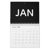 Modern Black and White 2026 Kalender (Jan 2026)