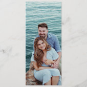 Modern Black and White Chic Wedding Menükarte (Rückseite)