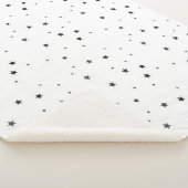 Modern Black and White Children's Blanket Sherpadecke (3/4)