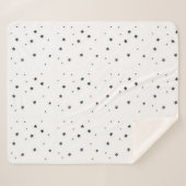 Modern Black and White Children's Blanket Sherpadecke (Vorderseite (Horizontal))