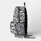 Modern Black and White Cute Panda Bear Pattern Bedruckter Rucksack (Rechts)