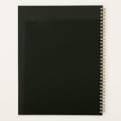 Modern Black and White Daisy Pattern Name 2026 Planer (Rückseite)