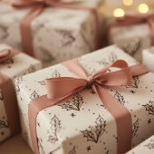 Modern Black and white doodle style art Geschenkpapier Set