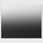 Modern Black and White Gradient Minimalist Design Geschenkpapier (Flach)