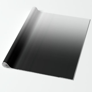 Modern Black and White Gradient Minimalist Design Geschenkpapier