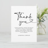 Modern Black and White Hello 30th Birthday Dankeskarte (Stehend Vorderseite)