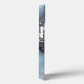 modern black and white marble monogram Case-Mate iPhone hülle (Rückseite / Rechts)