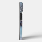 modern black and white marble monogram Case-Mate iPhone hülle (Rückseite / Rechts)